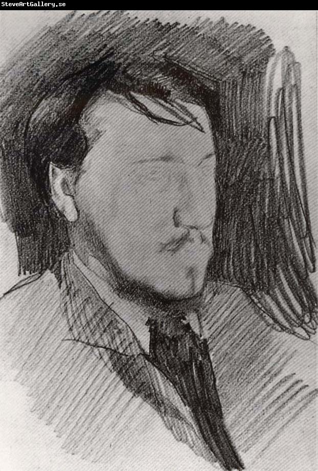 Mikhail Vrubel Portrait of Valentin Serov